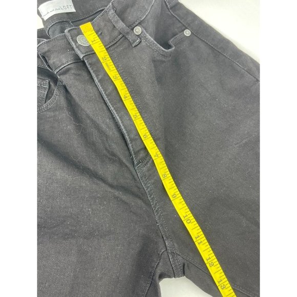Ann Taylor Made and Loved Loft Women's Curvy Skinny Jeans Size 6 Hi-Rise Black - Picture 9 of 11